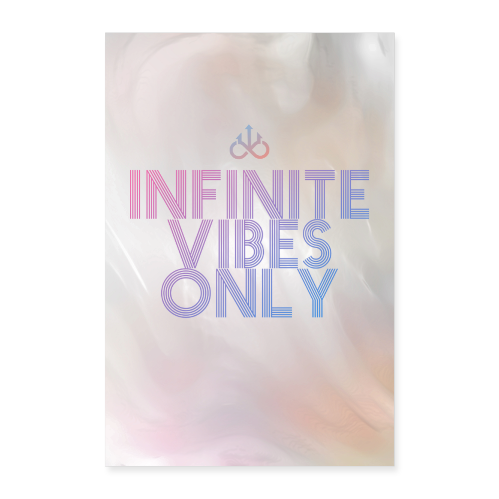 INFINITE Vibes Only 8x12 Poster - white