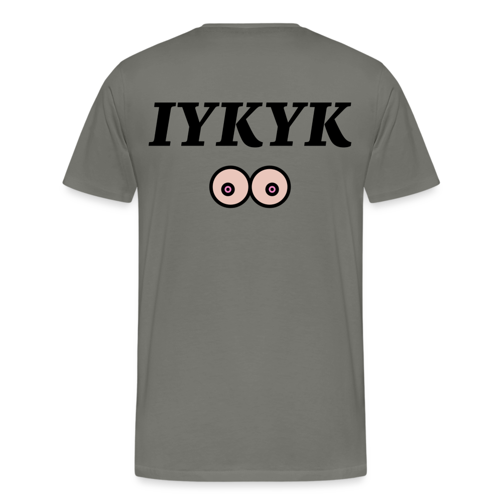 IYKYK - asphalt gray