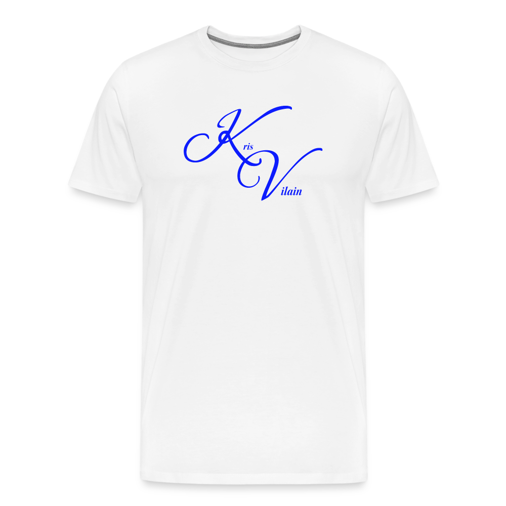 Kris Vilain Blue Print Tee - white