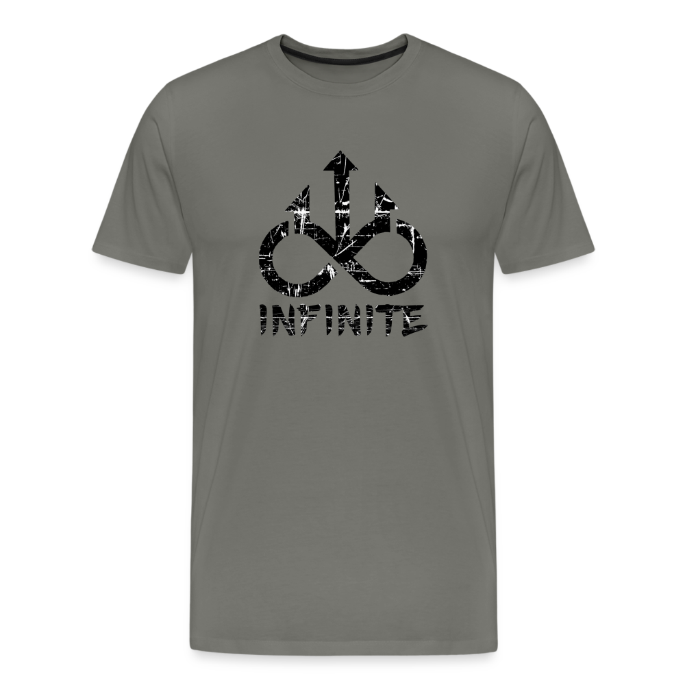 INFINITE Scuffed Premium T-Shirt - asphalt gray