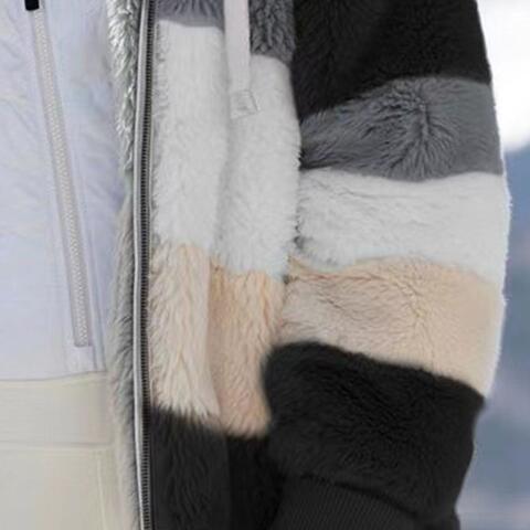 Big Boss Color Block Zip-Up Hooded Jacket