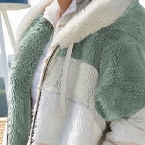 Big Boss Color Block Zip-Up Hooded Jacket