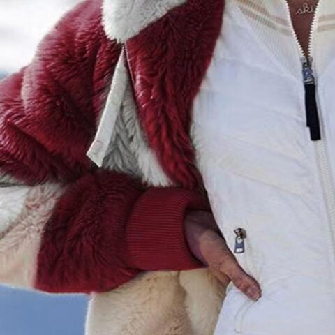 Big Boss Color Block Zip-Up Hooded Jacket