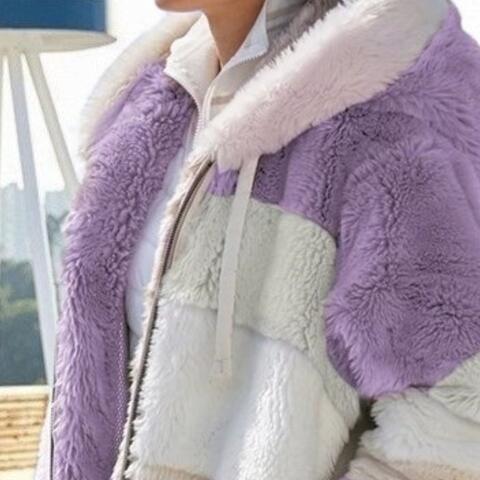 Big Boss Color Block Zip-Up Hooded Jacket