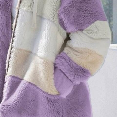 Big Boss Color Block Zip-Up Hooded Jacket