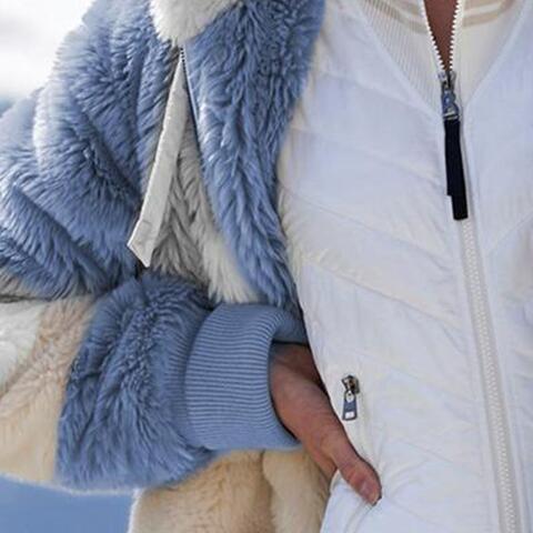 Big Boss Color Block Zip-Up Hooded Jacket