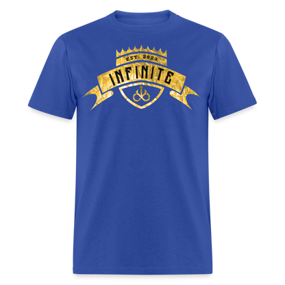 Crowned Jewel GOLD T-Shirt - royal blue