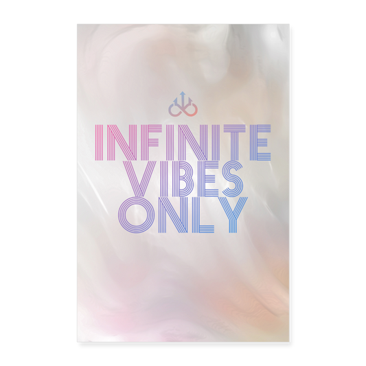 INFINITE Vibes Only 8x12 Poster - white