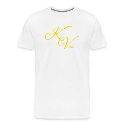 Kris Vilain Gold Print Tee - white