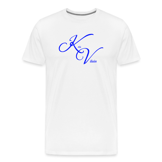 Kris Vilain Blue Print Tee - white
