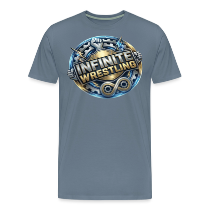 INFINITE Wrestling Tee - steel blue