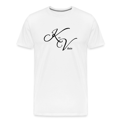 Kris Vilain Black Print Tee - white