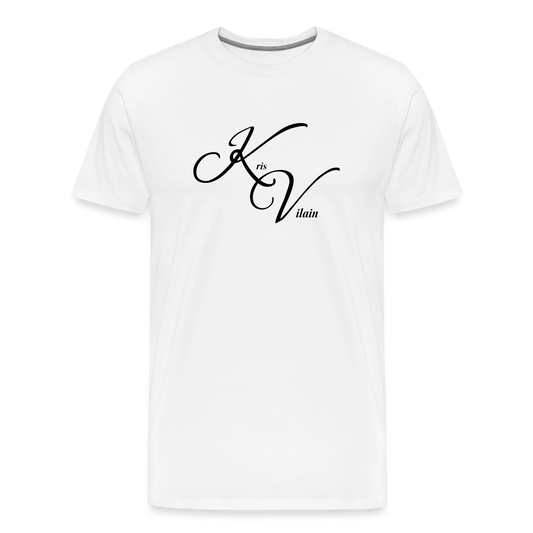 Kris Vilain Black Print Tee - white
