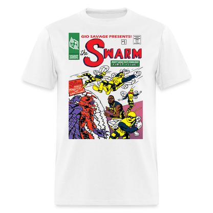 Gio Savage Swarm Poster Tee - white