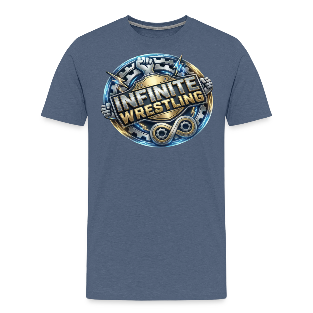 INFINITE Wrestling Tee - heather blue