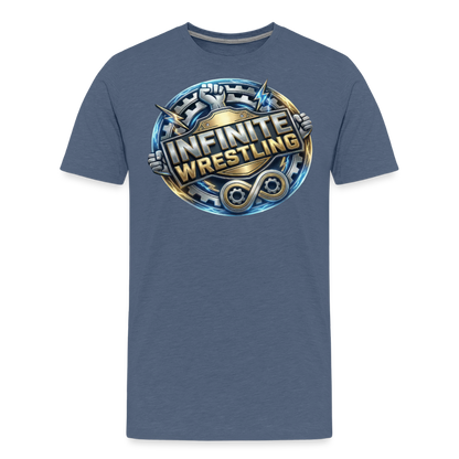 INFINITE Wrestling Tee - heather blue