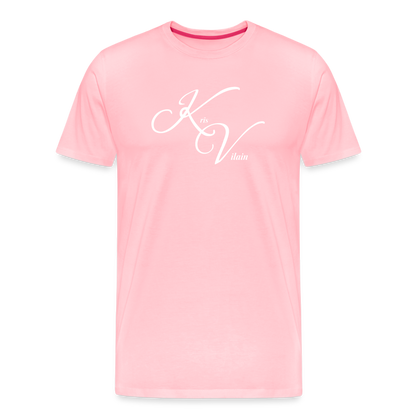 Kris Vilain White Print Tee - pink