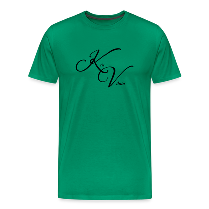 Kris Vilain Black Print Tee - kelly green