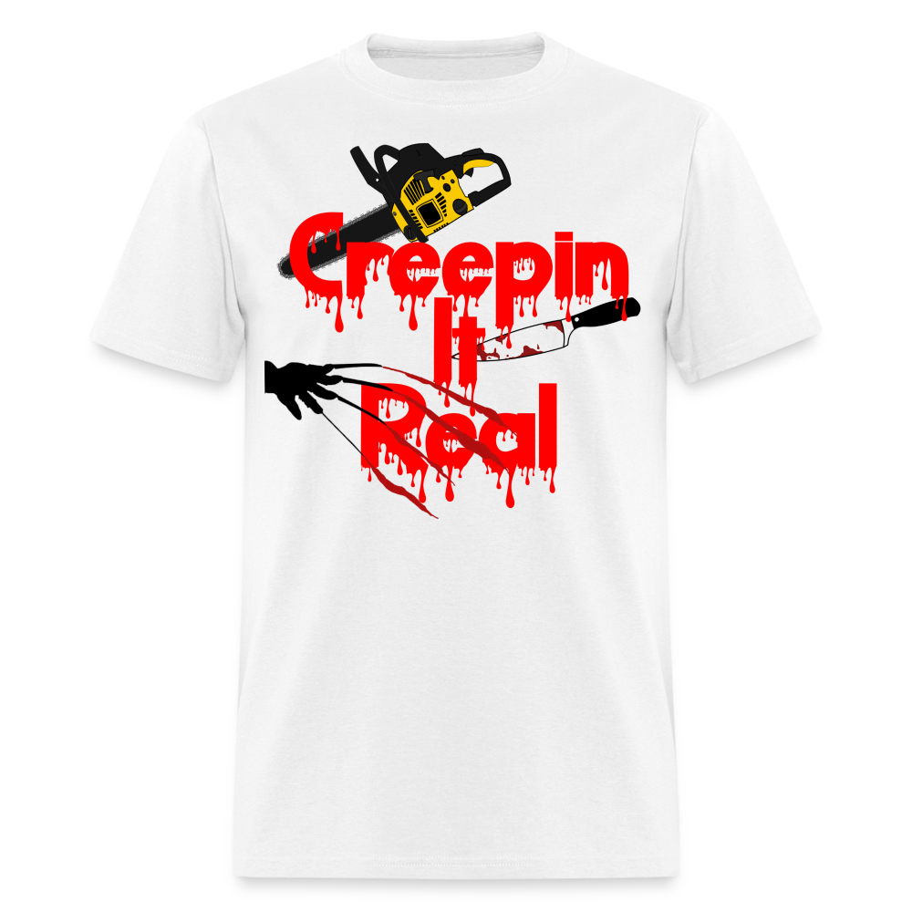Creepin It Real Unisex T-Shirt - white