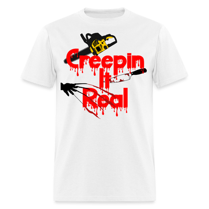 Creepin It Real Unisex T-Shirt - white