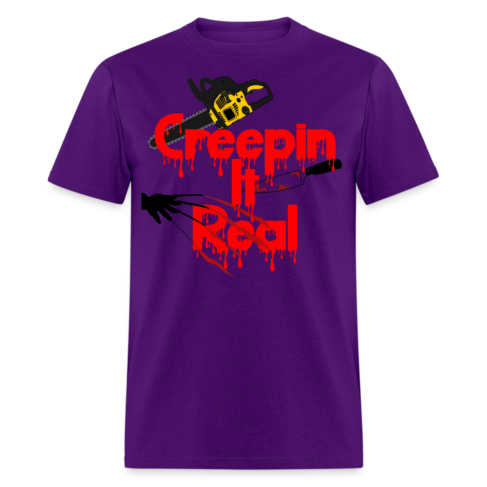 Creepin It Real Unisex T-Shirt - purple