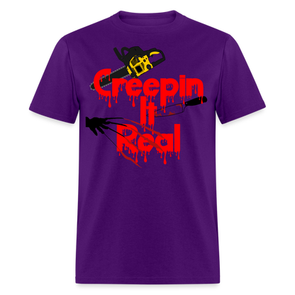 Creepin It Real Unisex T-Shirt - purple