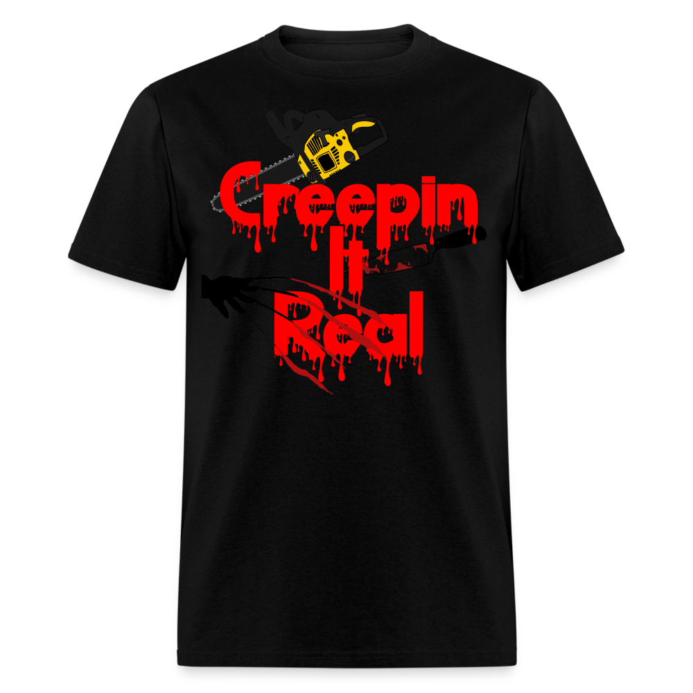 Creepin It Real Unisex T-Shirt - black