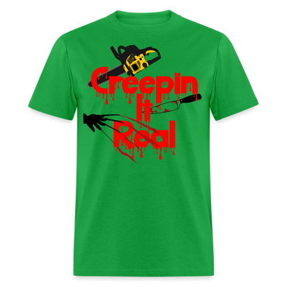 Creepin It Real Unisex T-Shirt - bright green