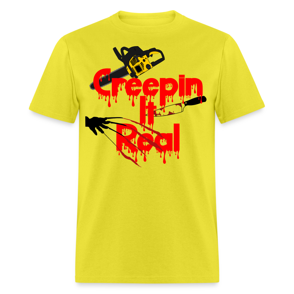 Creepin It Real Unisex T-Shirt - yellow