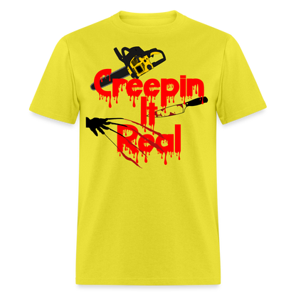 Creepin It Real Unisex T-Shirt - yellow
