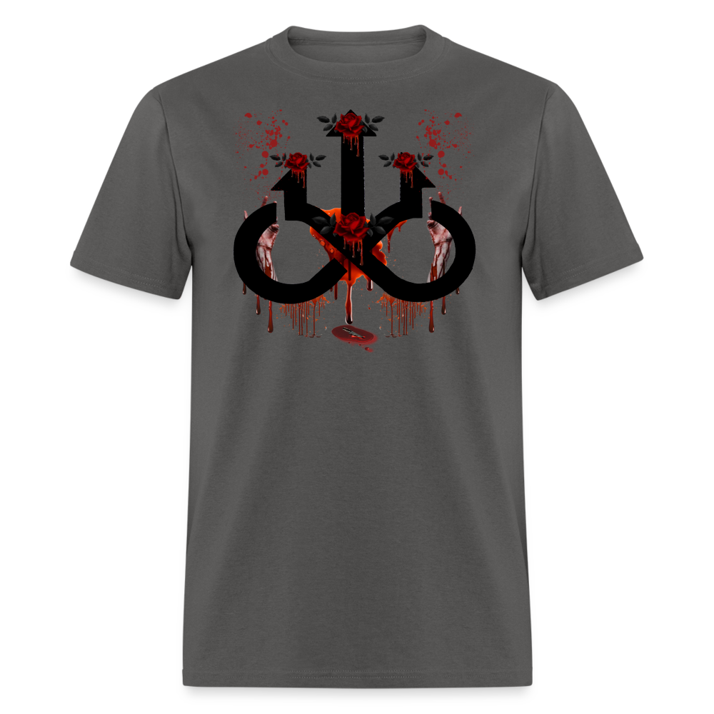 BloodNRoses Unisex T-Shirt - charcoal