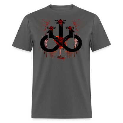 BloodNRoses Unisex T-Shirt - charcoal