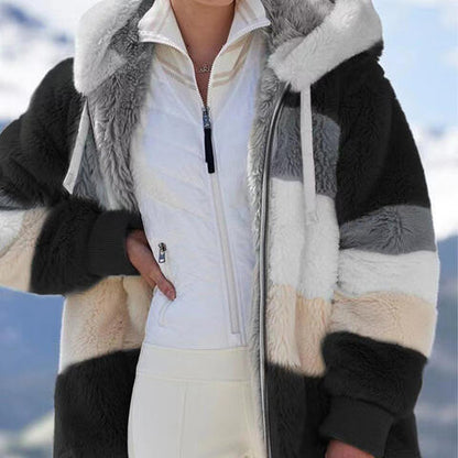 Big Boss Color Block Zip-Up Hooded Jacket