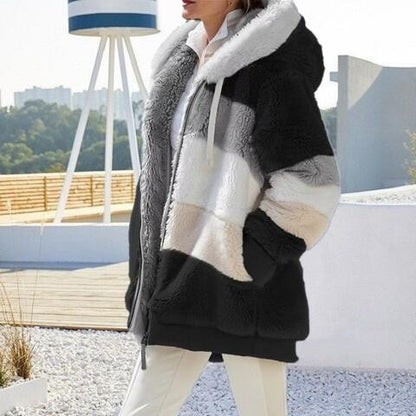 Big Boss Color Block Zip-Up Hooded Jacket
